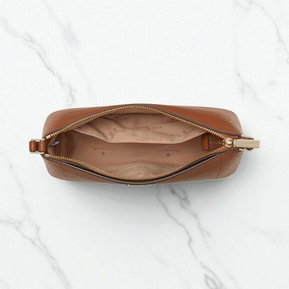 Kate Spade Leila Crossbody Purse in Warm Gingerbread Pebbled Leather KG464 - Picture 4 of 4